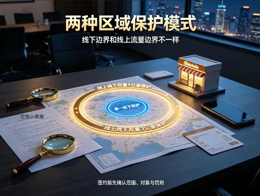 加盟合同里的 “区域保护” 到底保护了什么？1 公里还是 3 公里才合理？ 