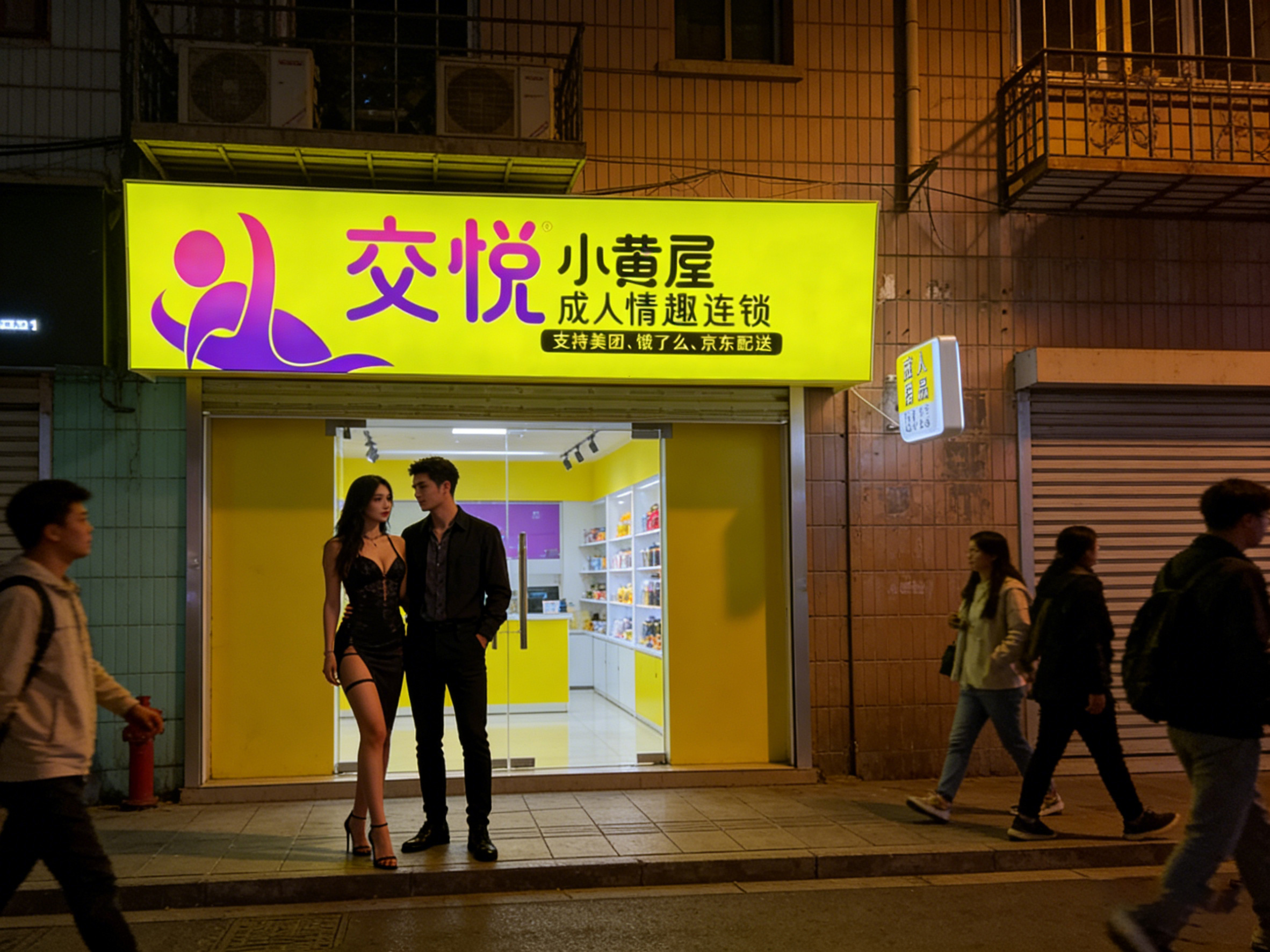 新手 2026 开店怎么选？零经验成人用品无人外卖店加盟交悦小黄屋。