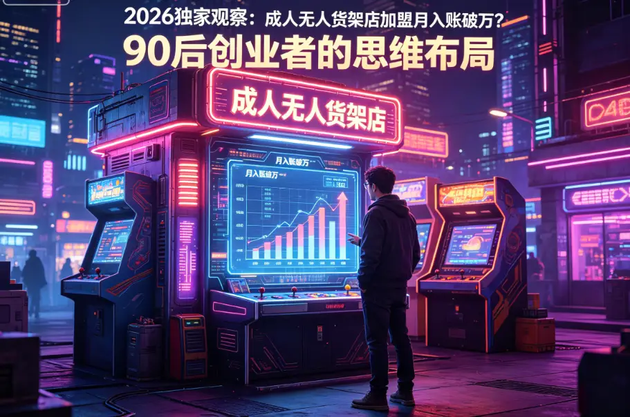 2026独家观察：成人无人货架店加盟月入账破万？90后创业者的思维布局 