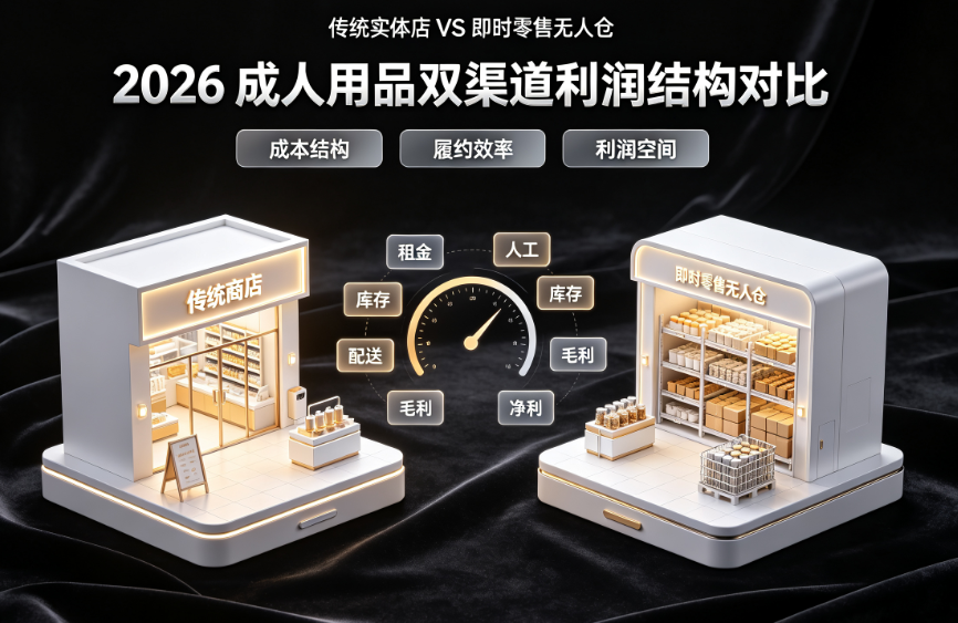 传统实体店 VS 即时零售无人仓：2026 成人用品双渠道利润结构对比