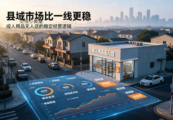 成人用品无人店，县域市场反而比一线城市经营更稳。